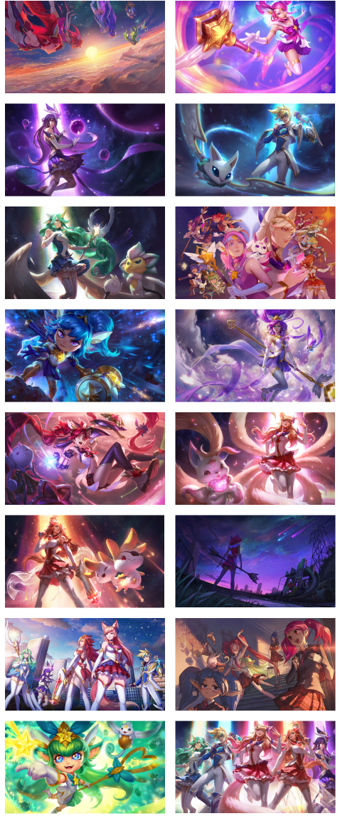Star Guardian Collections Grid